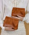 02 Pcs/set Mini Cosmetic Bag  for Women Travel Makeup Storage Bag for Girls Key Jewelry Earphone Organizer pouch. 
