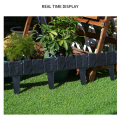 Black Sheet plastic fence,courtyard lawn villa decoration small fence. 