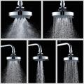 High Pressure Shower Head 4 Inches 5 Settings Adjustable Bathroom Shower Head Spray Showerhead Polished Chrome Bath Rain Shower Head Replacement. 