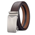 Belts men's cowhide belt genuine leather cross-border brown pants belt casual business manufacturers wholesale automatic buckle men's belt.