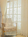 Korean Style Gauze Curtain Minimalist Bedroom Insulated Transparent Curtain Home Decoration Living Room Curtains Balcony Curtain. 