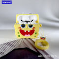 SUNAUDE For Airpods_Pro Cute Cartoon Zoro Minions SpongeBob Boy Girl Soft Protect Silicone Earphone Case Headphone Cover. 