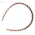 【The Edge of Beauty】2X Zig Toothed Wave Women Men Girls Hair Accessory Coffee. 