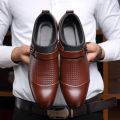 【Emotion HENG】2022 Four Seasons New Business Formal Men's Leather Shoes Large British Pumps Pointed Leather Shoes Extra Large Men's Shoes. 