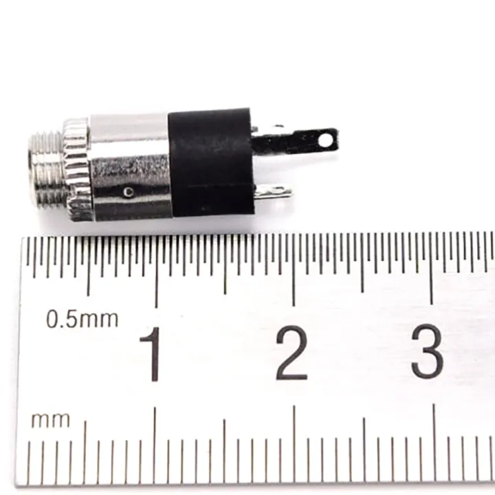5Pcs%20Silver%20PJ392%203.5mm%20Stereo%20Female%20Audio%20Headphone%20Connector%20Jack%20Socket%20Plug%20-%20Image%202