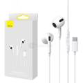 Baseus C17 Type-C Earphones In Ear Hearphone Wired Headset With Mic For Smart Phone.