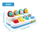 Baby Toys 6 18 Months Pop Up Activity Animals Toy Hide and Seek Game Fine Motor Skill Hand-eye Coordination Interactive Kids Toy.