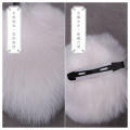 A hair with fox ears and cat ears facing forward, Lolita headdress, and a hand-made animal ear hairpin. 