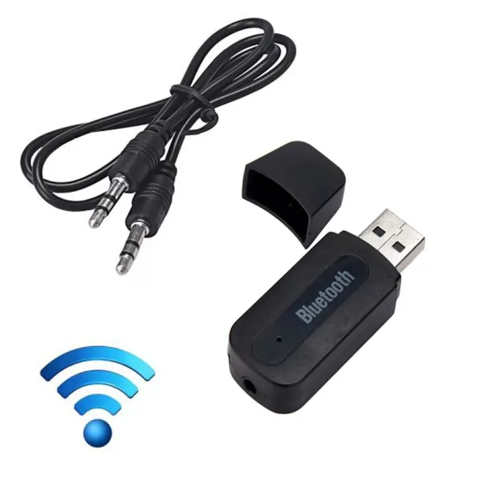 USB%20Bluetooth%20Receiver%20AUX%20Audio%20BT%20Music%20Adapter%20Cable%20Black%20for%20Car%20-%20Image%202