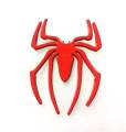 3D Metal Spider Car Sticker Logo for Bike Motor Car Silver Chrome Motor Emblem. 