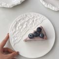 Creative Ceramic Plate Solid Color Round Household Tableware Afternoon Tea Cake Dessert Steak Pasta Plates Personal Items.