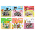 Japanese Corner Cartoon Animal Transparent PVC Pack Handheld Tent DIY Gupan Decorative Sticker with Over 50 Styles. 