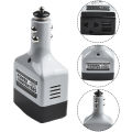 Inverter Car Power Converter Charger DC To AC Replacement USB Outlet Accessory Adapter For Mobile Phone Durable.