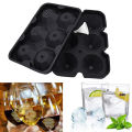 Ice Cube Trays Release Silicone Diamond Shaped 6 Grids Ice Trays with Spill-Resistant Removable Lid Stackable DIY Home Ice Cube Molds with Small Funnel for Chilled Drinks.