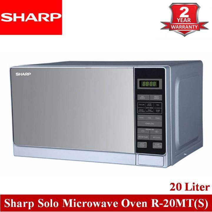 Sharp R-20MT-S Basic Solo Microwave Oven - 20 Liter