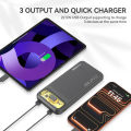 FOOMEE FP113 22.5W Fast Charging Power Bank 10000mAh, Ultra Slim Portable Charger with LED Display, Dual USB & Type-C Output for Phone, iPhone, Samsung, iPad. 