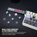 FANTECH MK922 ATOM HE68 PRO Wireless Gaming Mechanical Keyboard RETRO Beige.