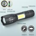 Portable Rechargeable Zoom Led Flashlight Xp-G Q5 Flash Light Torch Lantern 3 Lighting Modes Camping Light Mini Led Flashlight - Torch Light. 