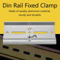 Din Rail Fixed Clamp 35mm Aluminum Fasten Clip for Relay Mounting Suitable Fixing. 