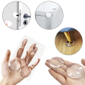 Round Self-Adhesive Clear Door Stopper Rubber Damper Buffer Cabinet Muffler Wall Protector Door Handles Bumper Protective Plug.
