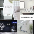 3D LED Digital Clock Electronic Table Clock Alarm Clock Wall Glowing Hanging Clocks. 