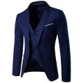 Men Spring 3 Pieces Classic Blazers Suit Sets Men Business Blazer +Vest +Pants Suits Sets Autumn Men Wedding Party Set. 