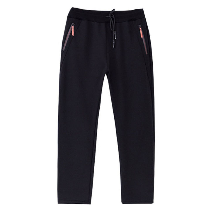 winter autumn men cotton sweatpants sports pants plus size large 10XL 11XL 150KG pants zipper loose oversize elasticity pants 70