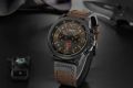 Curren 8314 Fashion Classic  Chronograph Watch for Men-Black. 