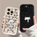 Cellphone Case For OPPO A16 A38 A16K A17 A53 A54 A55 A58 A72 A74 A36 A78 4G A54S A32 A96 F19S RENO 6 Lite Phone Casing Cartoon Matte Popular Angel Eyes Couple Cute Bear Back Cover Shockproof Camera Protective Anti-falling TPU Soft. 