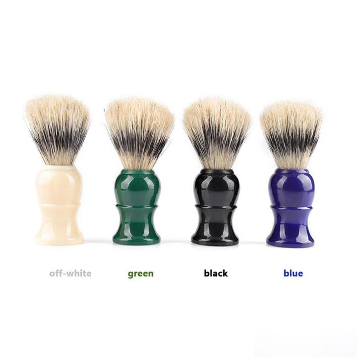 Colorful Men Shaving Beard Brush Badger Hair Shave Handle Facial Cleaning Appliance High Quality Pro Salon Tool Razor Brush