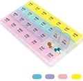 7 Days Medicine Kit box organizer with 28 grids Week day medicine box from Morning-noon-night - Medicine Box.