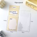 MINKYS Kawaii 10pcs 3 inch Kpop Photocard Holder Photo Card Collection Bag DIY Photo Bag School Stationery.