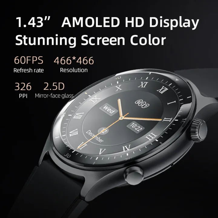 QCY%20Active%20GT%20Smart%20Watch%203%20ATM%20Waterproof%20Bluetooth%20Calling%201.43%20inch%20AMOLED%20Always%20on%20Display%20120+%20Sports%20Modes%20Health%20Monitoring%20Up%20to%207%20Days%20Battery%20Life%20Smartwatch%20for%20Men%20and%20Women%20-%20Image%202