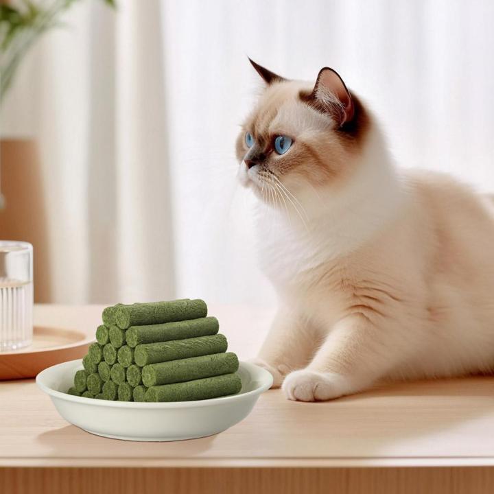 60/80%20pcs%20Cat%20Grass%20Teeth%20Grinding%20Stick%20Pet%20Snacks%20Hairball%20Removal%20Mild%20Hair%20Row%20Ready%20To%20Eat%20Cat%20Teeth%20Cleaning%20Sticks%20-%20Image%206