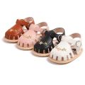 Comfortable Lightweight Girl Sandals Floral Non-slip Wrap Toe Sandals PU Soft Sole Shoes Summer. 