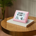 LED Display Electronic Clock Alarm Clock Temperature Desk Clock,B. 