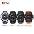 OFNS Top Dual Display Men Watches Waterproof Sports Watch Military Man Alarm Stopwatch Quartz Wristwatch Male Digital Clock. 