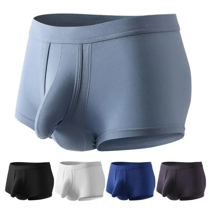 Men%20Boxer%20Briefs%20Men's%20High%20Elastic%20Elephant%20Nose%20Underpants%20Soft%20Breathable%20Moisture-wicking%20Underwear%20for%20Comfort%20Support%20-%20Image%202