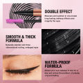 O.TWO.O Liquid Eyeliner Pencil Waterproof 2 In 1 Mascara Ultra-thin Double-ended Quick Dry Smooth Black Eye Liner Pen Cosmetics Shapewear.
