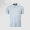 Richman Mens Cotton Grey Color Half Sleeve Regular Fit Polo. 