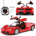 RC Famous Car Top Speed Door Opening Remote Control Rechargeable Car With Headlights 1:14 Scale Toy Cars for Kids Gift Toys.