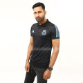 Argentina World Cup Black Polo Three Star T-Shirt-Jersey 2024. 