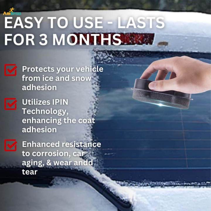 Sponge Easy to Use Portable Hydrophobic Nano Coating Frost Remover for