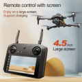 Ultra Camera Max Drone Brushless 4K HD Dual Camera Optical Flow Obstacle Avoidance Foldable Drone RC Distance with 4.5 inch Display Remote dg. 