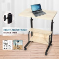 Wooden Bedside Portable Height Adjustable Studying Desk Laptop Table..