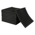 BRADOO- 50Pcs Acoustic Soundproof Foam Sound Absorbing Panels Sound Insulation Panels Wedge for Studio Walls Ceiling,1X12X12Inch. 