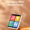 Mini Portable MP3 Player Bluetooth Small Music Player Touch Screen Walkman Sports Music Player Built in 32G Card-Black. 