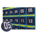 5X 36 Numbered Pockets Chart Cell Phone Hanging Organizer Hanging Storage Bag.