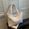 Large Capacity Winter Shoulder Bag New Solid Nylon Handbags Cotton Casual Tote Bags For Women Fashion Top Handle Bag. 