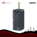 Remax RPP-117 Piloteer Series 50000mAh 27W Fast Charging (PD 27W+QC 22.5W) Power Bank - Black.